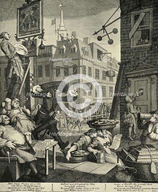 'Beer Street', 1751, (1925). Creator: William Hogarth.