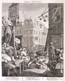 Beer Street 1751. Artist: William Hogarth