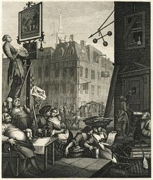 Beer Street, 1751. Creator: Hogarth, William (1697-1764)