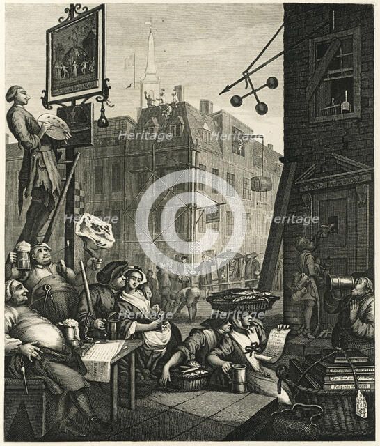 Beer Street, 1751.  Creator: Hogarth, William (1697-1764).