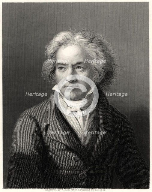 'Beethoven', 19th century. Artist: William Holl