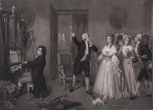 Beethoven in Mozart's House. Creator: Merle, Hugues (1823-1881)