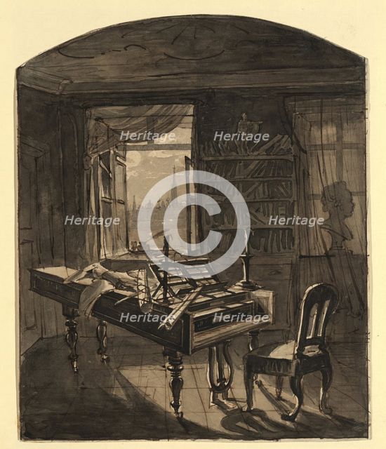 Beethoven's Room, March 30, 1827 , 1827.