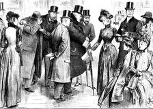 Before Mrs. Feilding left the gallery she had made twenty friends for life..., 1890. Creator: R. Taylor