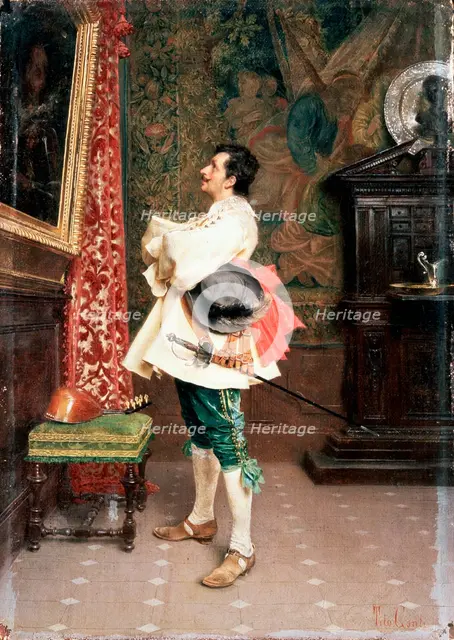 'Before a Portrait',c1860-1920. Artist: Tito Conti