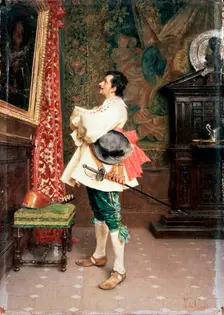 Before a Portrait c1860-1920. Artist: Tito Conti