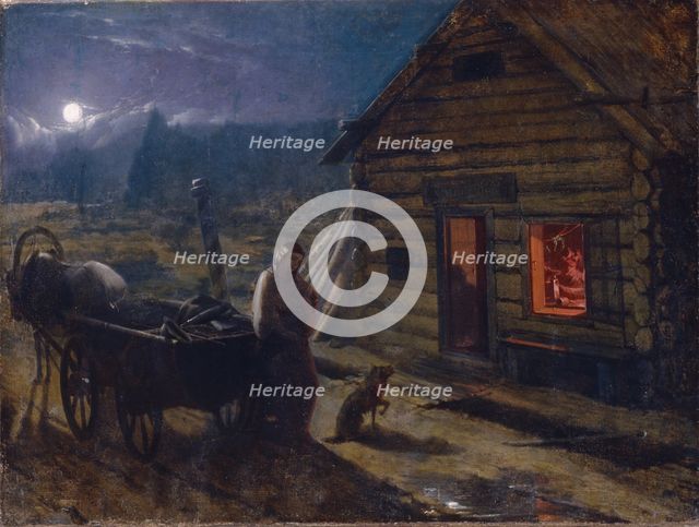 Before a Tavern. Artist: Trutovsky, Konstantin Alexandrovich (1826-1893)
