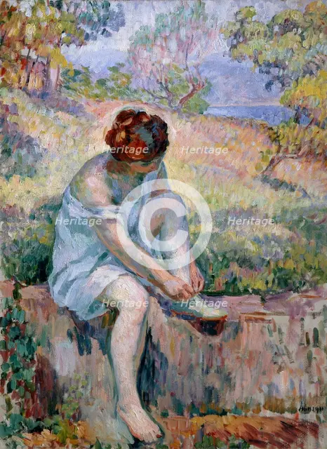 'Before Bathing', 1906-1907.  Artist: Henri Baptiste Lebasque