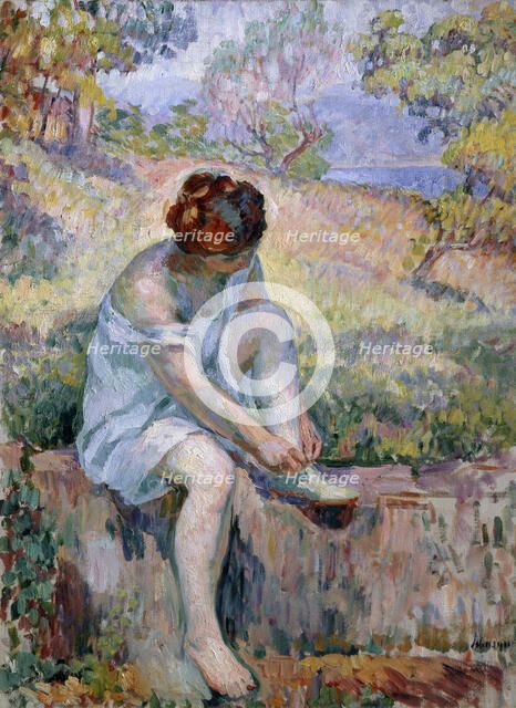 'Before Bathing', 1906-1907.  Artist: Henri Baptiste Lebasque