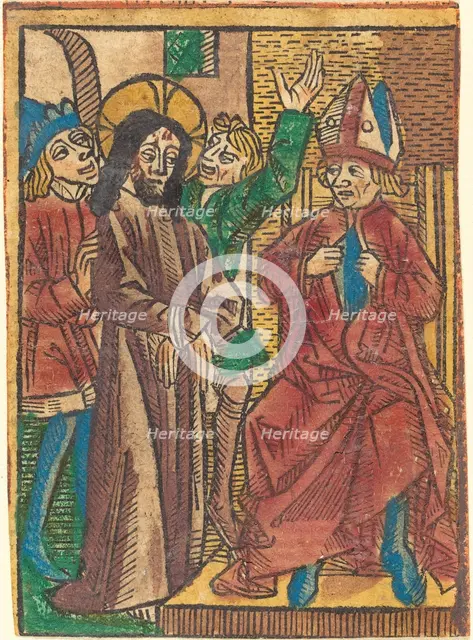Before Caiaphas, c. 1490. Creator: Unknown.