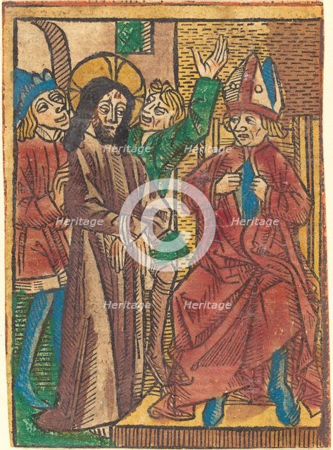 Before Caiaphas, c. 1490. Creator: Unknown.