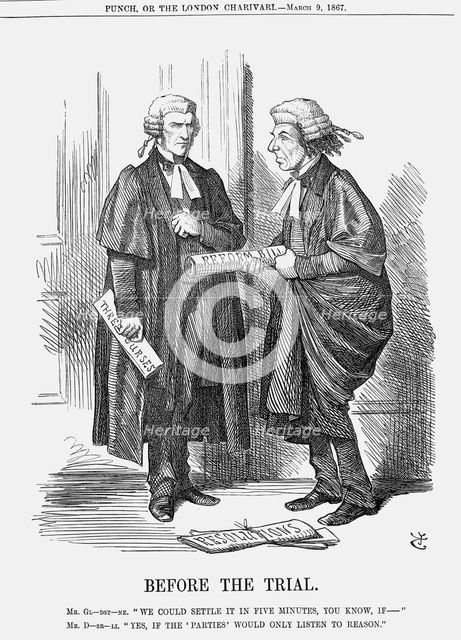 'Before The Trial', 1867. Creator: John Tenniel.