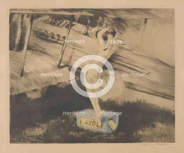 Before the deployment, 1925. Creator: Icart, Louis Justin Laurent (1888-1950).
