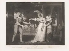 Before the Duke's Palace-Rosalind, Celia, Orlando, the Duke..., first published 1800; reissued 1852. Creator: William Satchwell Leney