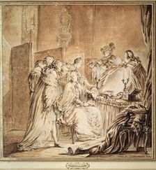 Before the Fancy Dress Ball 1762. Artist: Jean-Michel Moreau