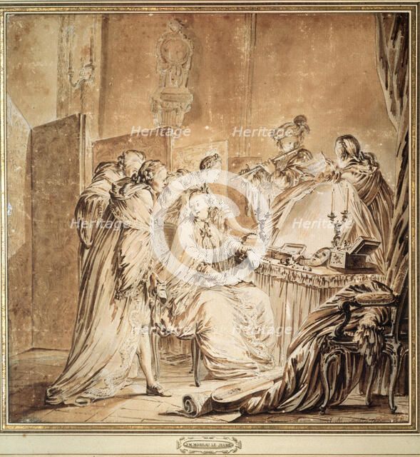 'Before the Fancy Dress Ball', 1762.  Artist: Jean-Michel Moreau