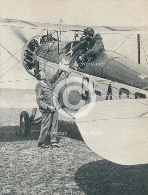 Before the first flight over Mount Everest, 1933 (c1937). Artist: Unknown.