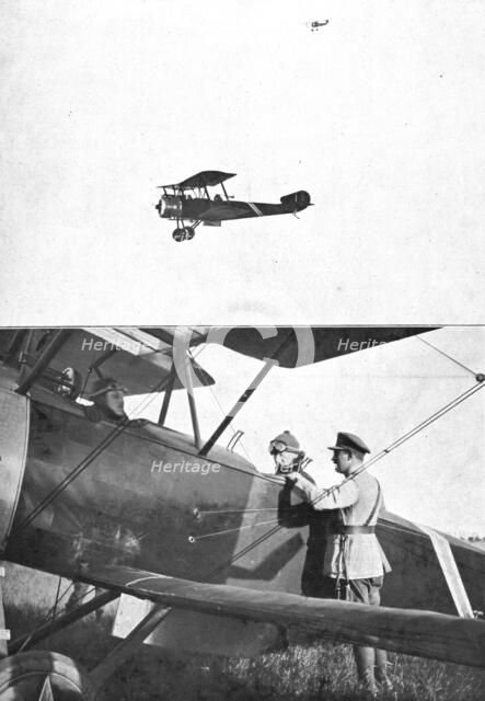 Before the Flanders Operations; King Albert leaves by plane..., 1917. Creator: Unknown.