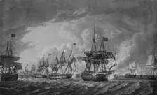 Before the Glorious First of June' c1795. Artist: Robert Dodd