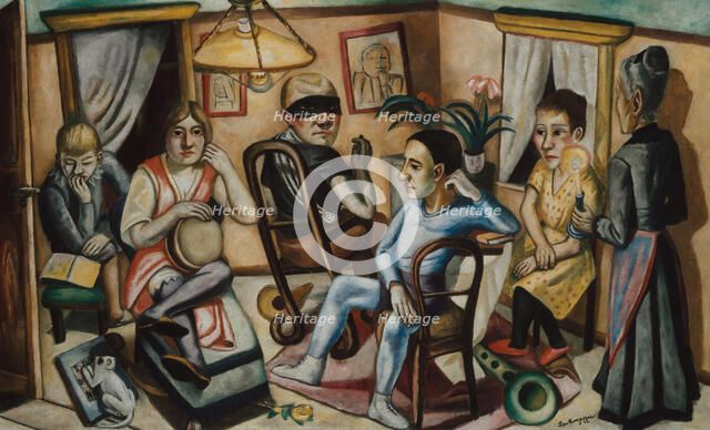 Before the Masked Ball, 1922. Creator: Beckmann, Max (1884-1950).