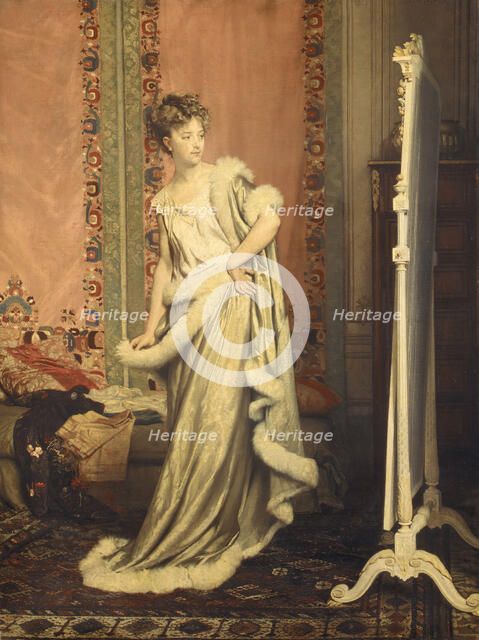 Before the Mirror, 1873. Creator: Pierre-Paul-Leon Glaize.