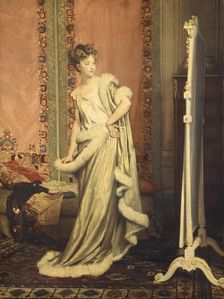 Before the Mirror, 1873. Creator: Pierre-Paul-Leon Glaize