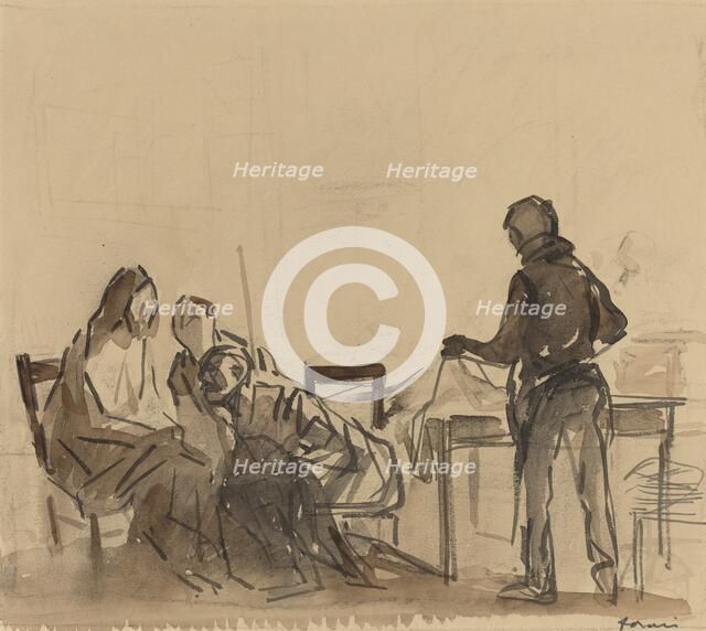 Before the Repast at Emmaus, c. 1910. Creator: Jean Louis Forain.