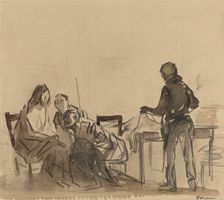 Before the Repast at Emmaus, c. 1910. Creator: Jean Louis Forain