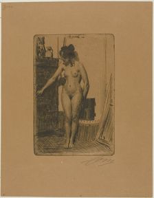 Before the Stove, 1903. Creator: Anders Leonard Zorn