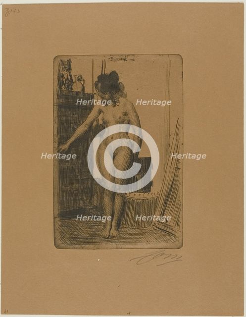 Before the Stove, 1903. Creator: Anders Leonard Zorn.