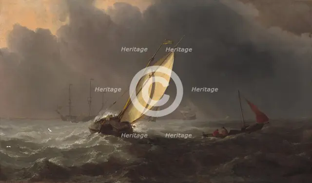 Before the Storm, c. 1700. Creator: Willem van de Velde the Younger.