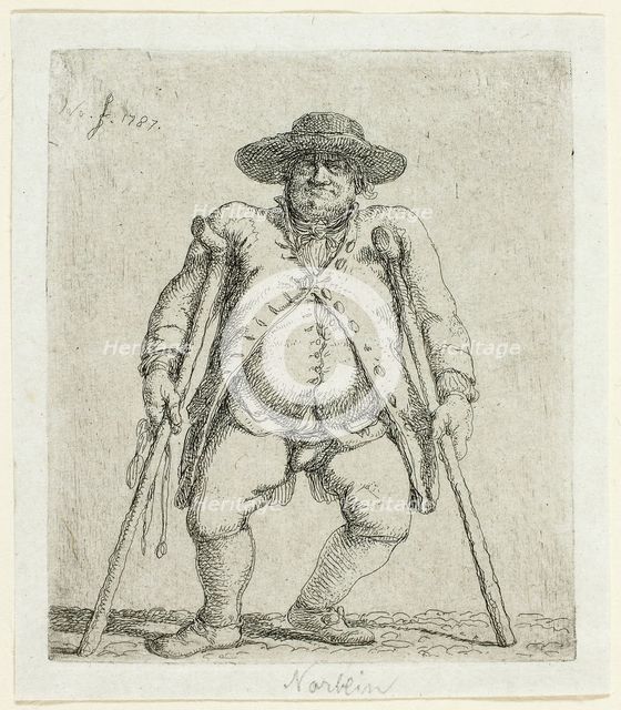 Beggar Man, 1787. Creator: Jean Pierre Norblin.