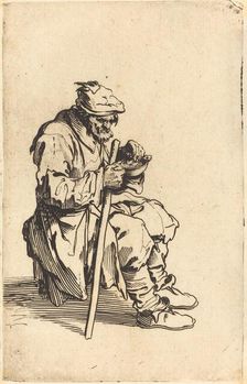 Beggar Eating, c. 1622. Creator: Jacques Callot