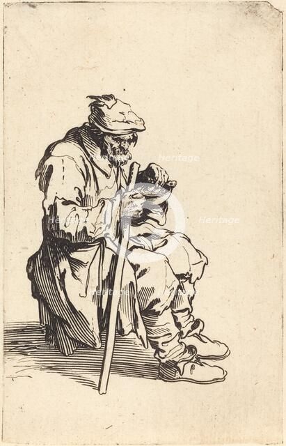Beggar Eating, c. 1622. Creator: Jacques Callot.