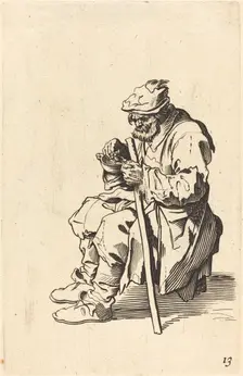 Beggar Eating. Creator: Unknown