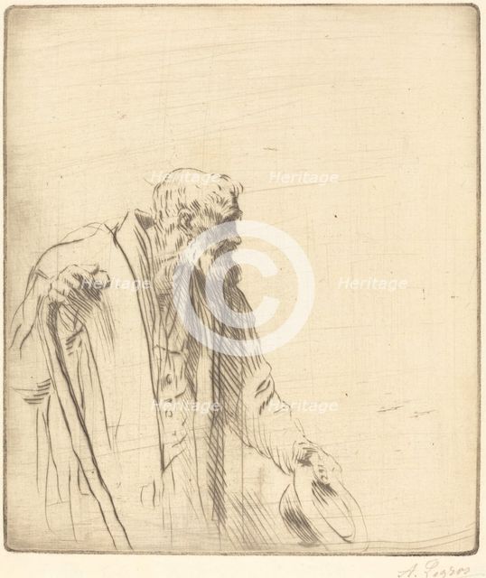 Beggar (Un mendiant). Creator: Alphonse Legros.