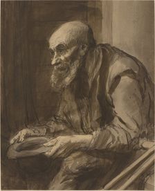Beggar with Crutches. Creator: Alphonse Legros