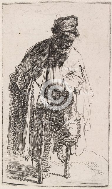 Beggar with a wooden leg, c.1630. Creator: Rembrandt Harmensz van Rijn.