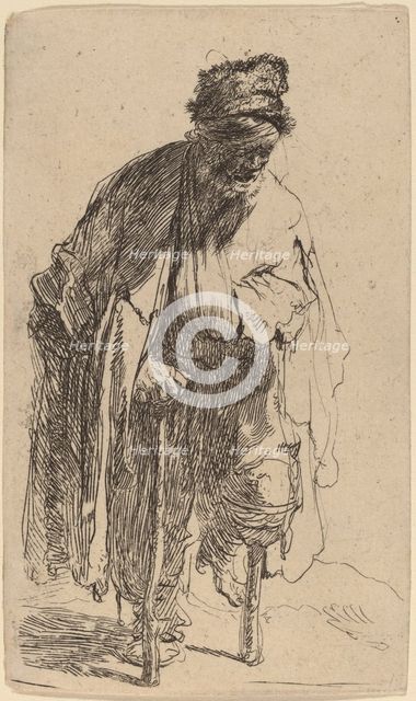 Beggar with a Wooden Leg, c. 1630. Creator: Rembrandt Harmensz van Rijn.