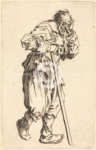 Beggar with a Stick, c. 1622. Creator: Jacques Callot.