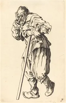 Beggar with a Stick. Creator: Unknown