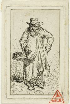 Beggar with Basket, 1844. Creator: Charles Emile Jacque