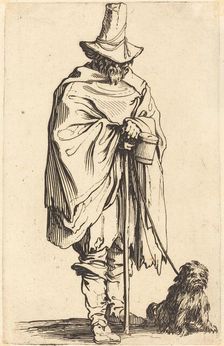 Beggar with Dog, c. 1622. Creator: Jacques Callot