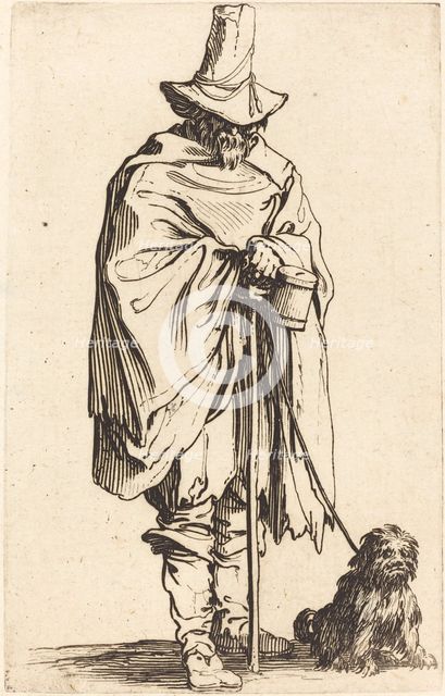 Beggar with Dog, c. 1622. Creator: Jacques Callot.