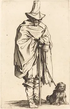 Beggar with Dog, c. 1622. Creator: Jacques Callot