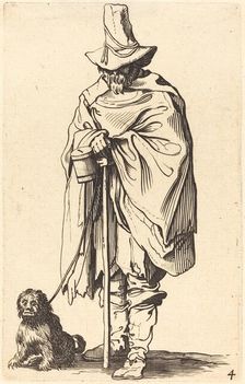 Beggar with Dog. Creator: Unknown