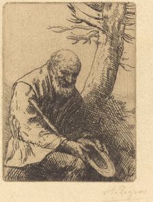 Beggar with Hat in Hand (Mendiant avec son chapeau a la main). Creator: Alphonse Legros