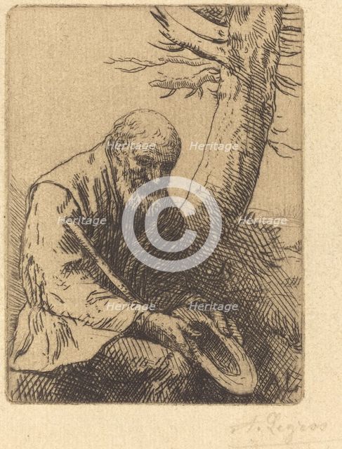 Beggar with Hat in Hand (Mendiant avec son chapeau a la main). Creator: Alphonse Legros.