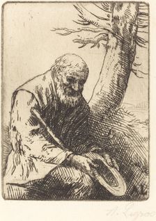 Beggar with Hat in Hand (Mendiant avec son chapeau a la main). Creator: Alphonse Legros