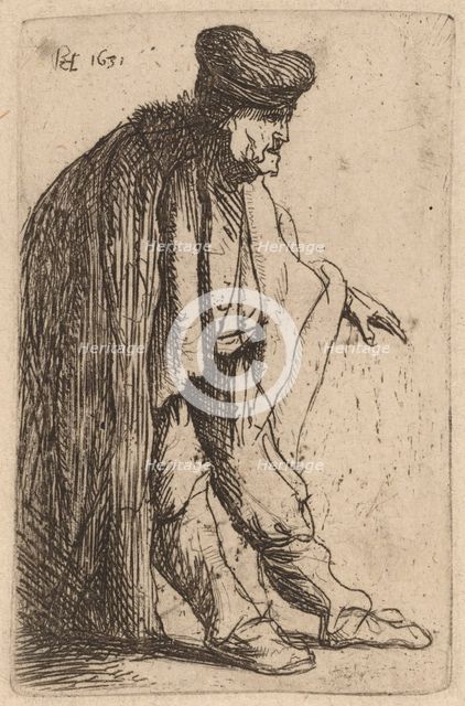 Beggar with His Left Hand Extended, 1631. Creator: Rembrandt Harmensz van Rijn.